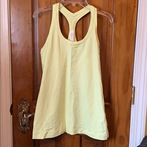 NWOT lululemon yellow tank size 8